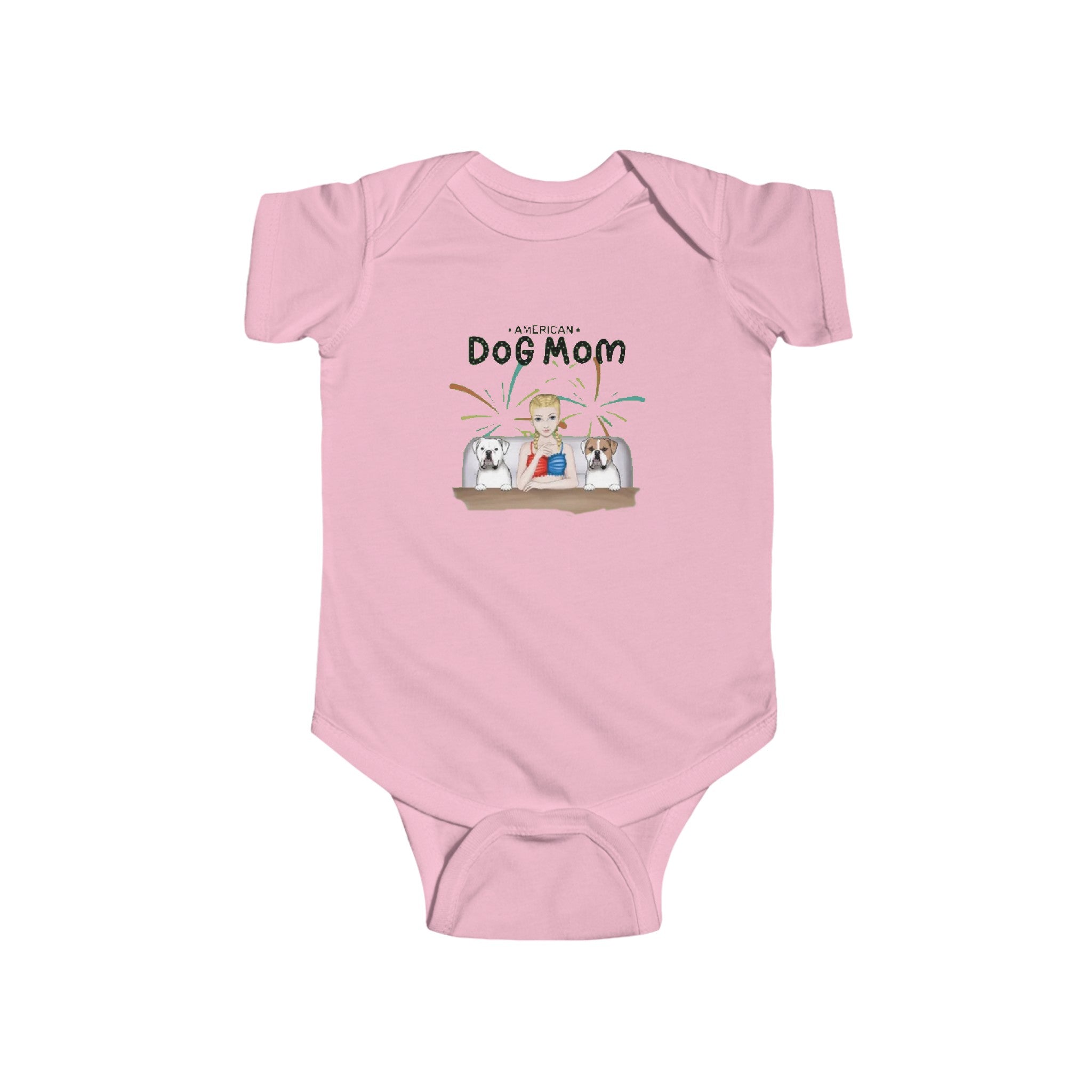 American Dog Mom | Infant Fine Jersey Bodysuit
